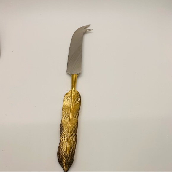 NWOT Gold Plated Cheese Knife Set - Picture 3 of 5